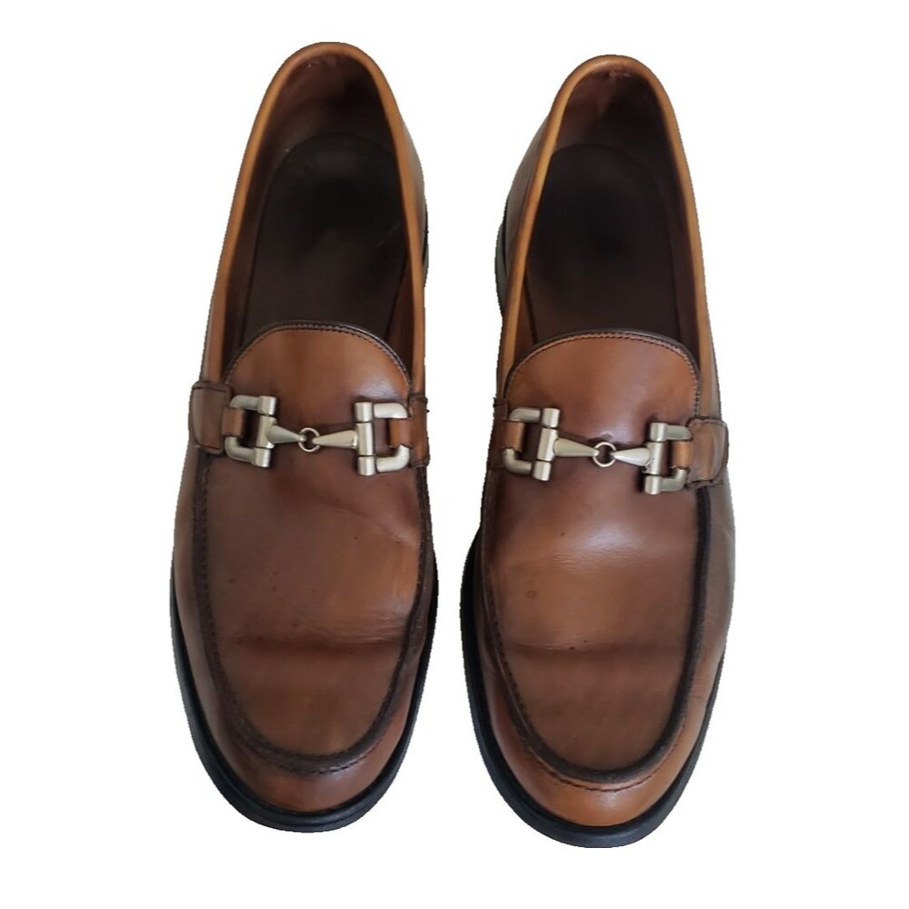 Allen Edmonds St. Thomas VI Horsebit Loafer Men's SZ 14B Brown Tan Leather Shoe